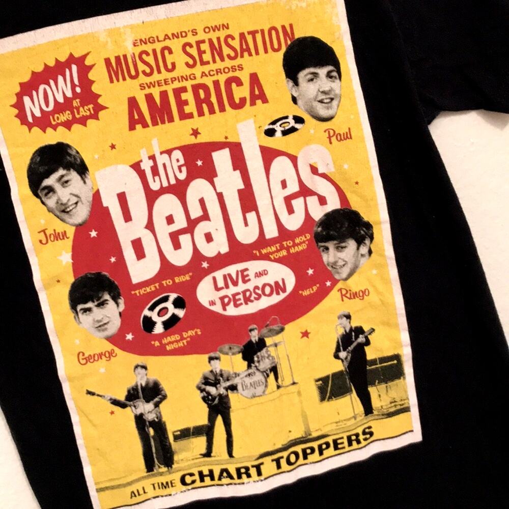 Beatles Live and In Person Band Tee 2013